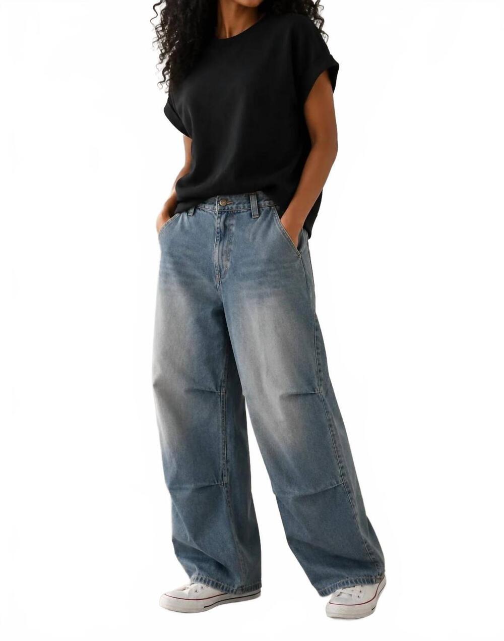 NEW FLYING TOMATO soho slouch jean in indigo